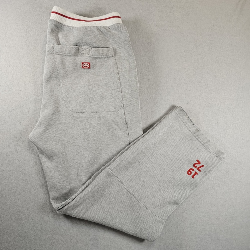 Vintage Y2K Ecko Unltd Sweatpants Mens XXL Gray Baggy 1972 Hip Hop Streetwear